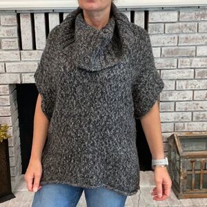 Mac & Jac chunky‎ knit cowl neck wool blend sweater medium